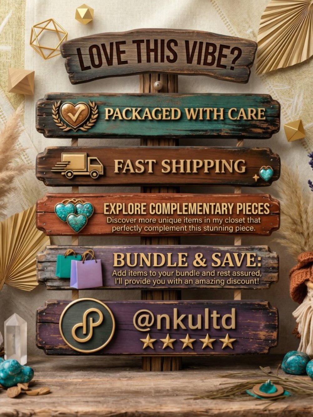 Boho Copper Ring Rose Quartz Aventurine Labradorite Adjustable Healing Crystal - Picture 5 of 15